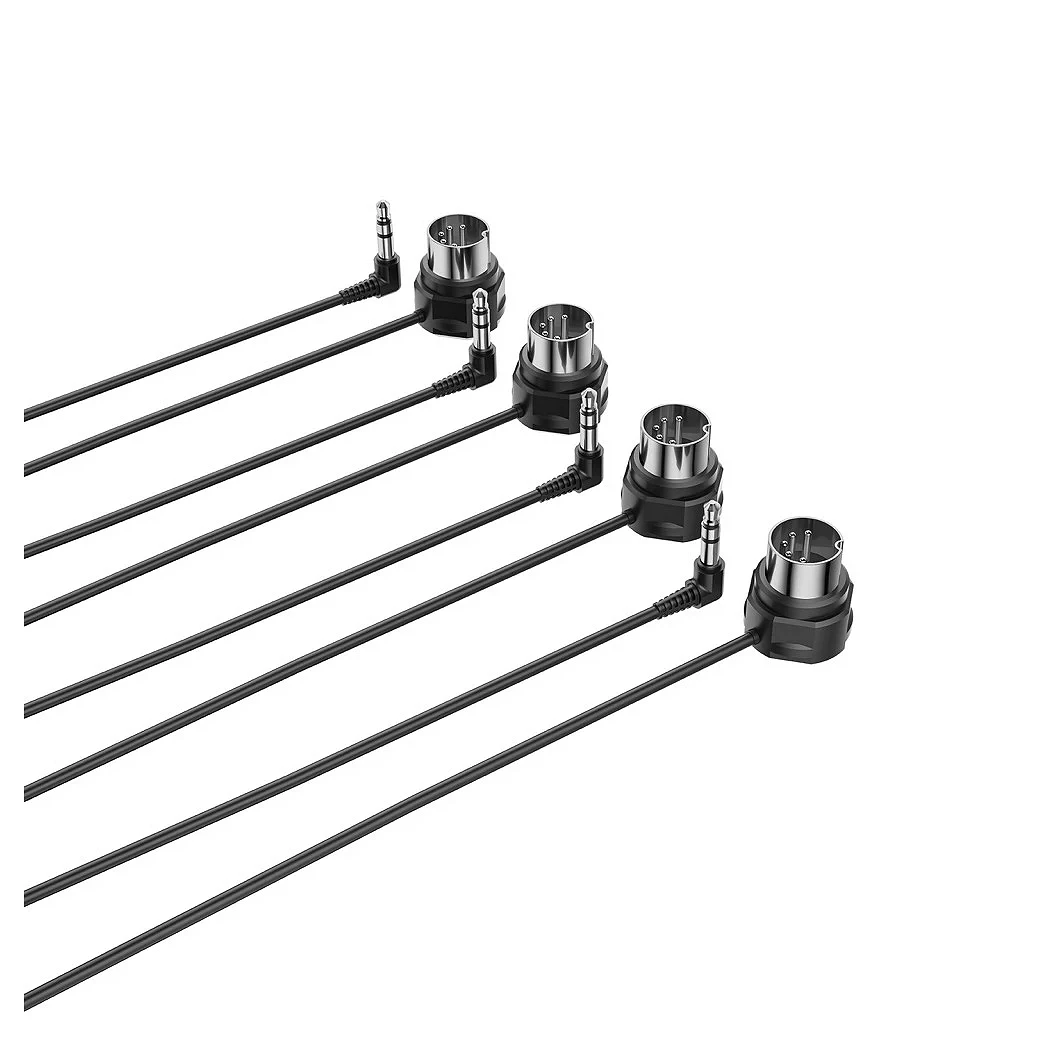CME MIDI Cable 4-Pack TRS 3,5 mm acodado a MIDI DIN 60 cm