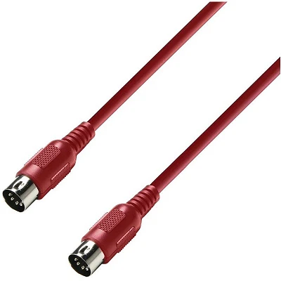 Adam Hall K3MIDI0075 RED Cable MIDI 0,75m Rojo