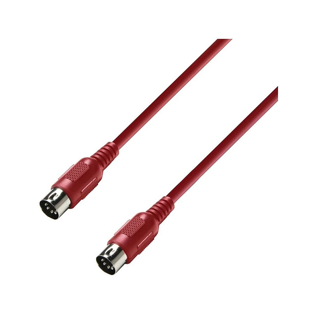 Adam Hall K3MIDI0075 RED Cable MIDI 0,75m Rojo