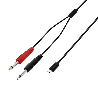 Adam Hall Y PP USB-C 0150 2 Jack TS a USB-C 1,5m