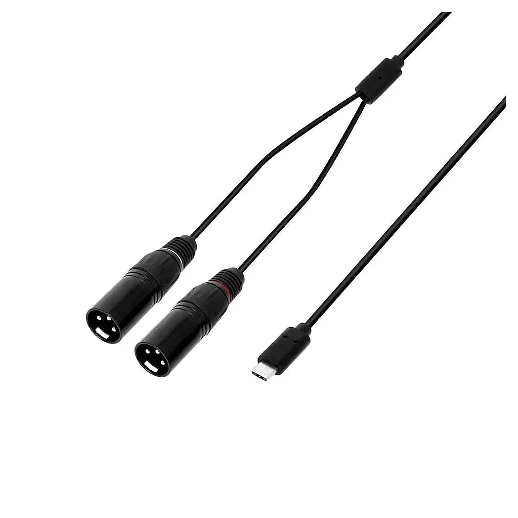 Adam Hall Y MM USB-C 0150 2 XLR Macho a USB-C 1,5m