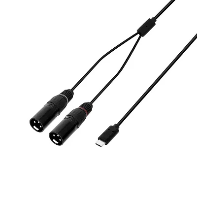 Adam Hall Y MM USB-C 0150 2 XLR Macho a USB-C 1,5m