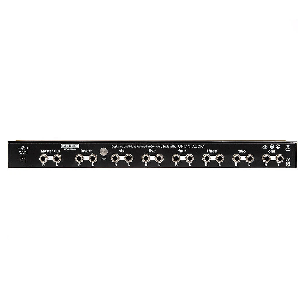 11 Fader Rack Union Audio ORBIT.6 eq.xfader Rackmount Mixer Black | Cutoff Pro Audio