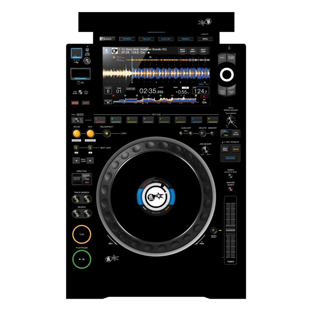 DJ Skins Pioneer DJ CDJ-3000 Black Skin