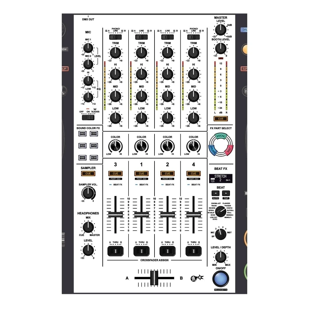 DJ Skins Pioneer DJ DDJ-FLX10 Mixer White Skin