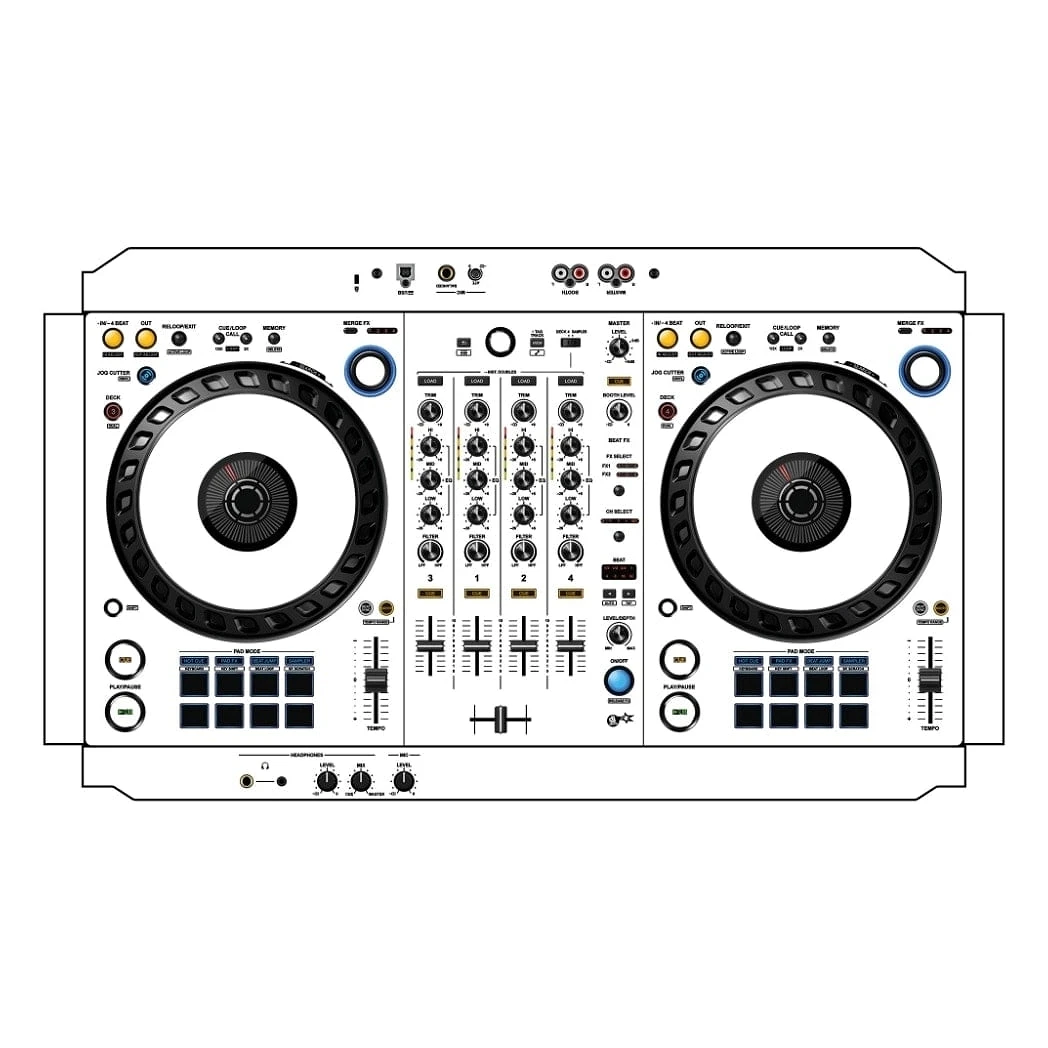 DJ Skins Pioneer DJ DDJ-FLX6 White Skin
