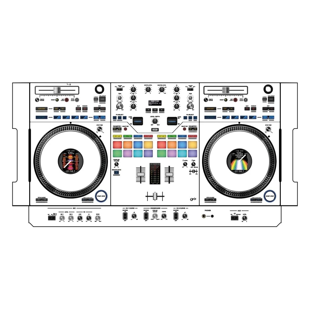 DJ Skins Pioneer DJ DDJ-REV7 White Skin