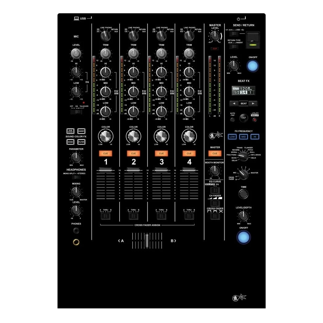 DJ Skins Pioneer DJ DJM-750 MK2 Black Skin