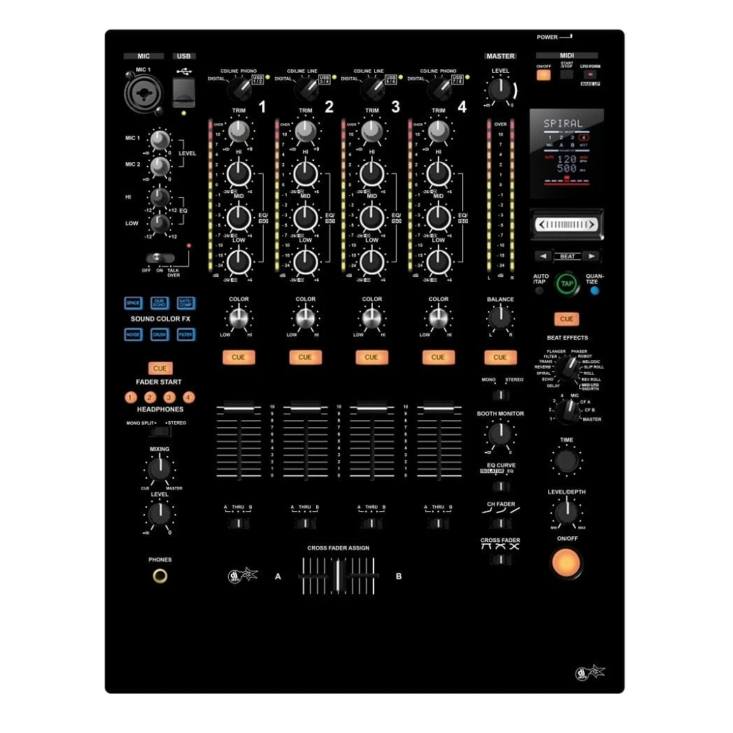 DJ Skins Pioneer DJ DJM-900 NXS Black Skin