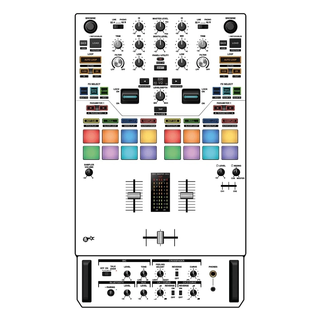 DJ Skins Pioneer DJ DJM-S7 White Skin