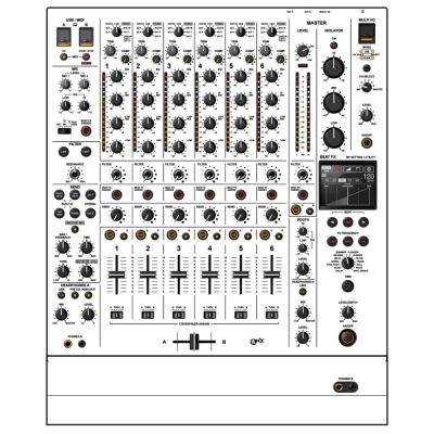 DJ Skins Pioneer DJ DJM-V10 White Skin
