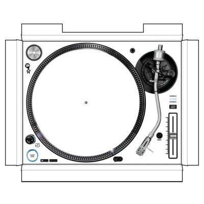 DJ Skins Pioneer DJ PLX-1000 White Skin