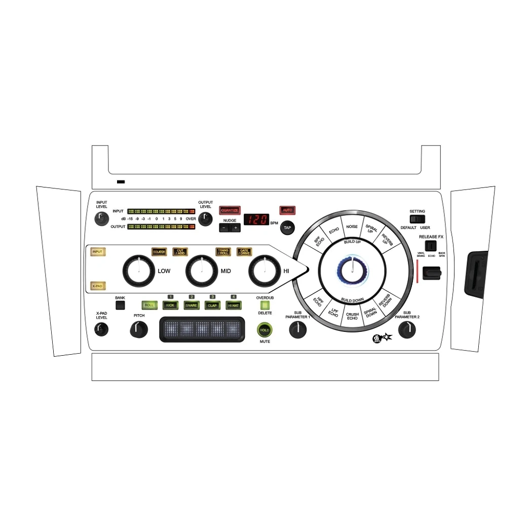 DJ Skins Pioneer DJ RMX-1000 White Skin