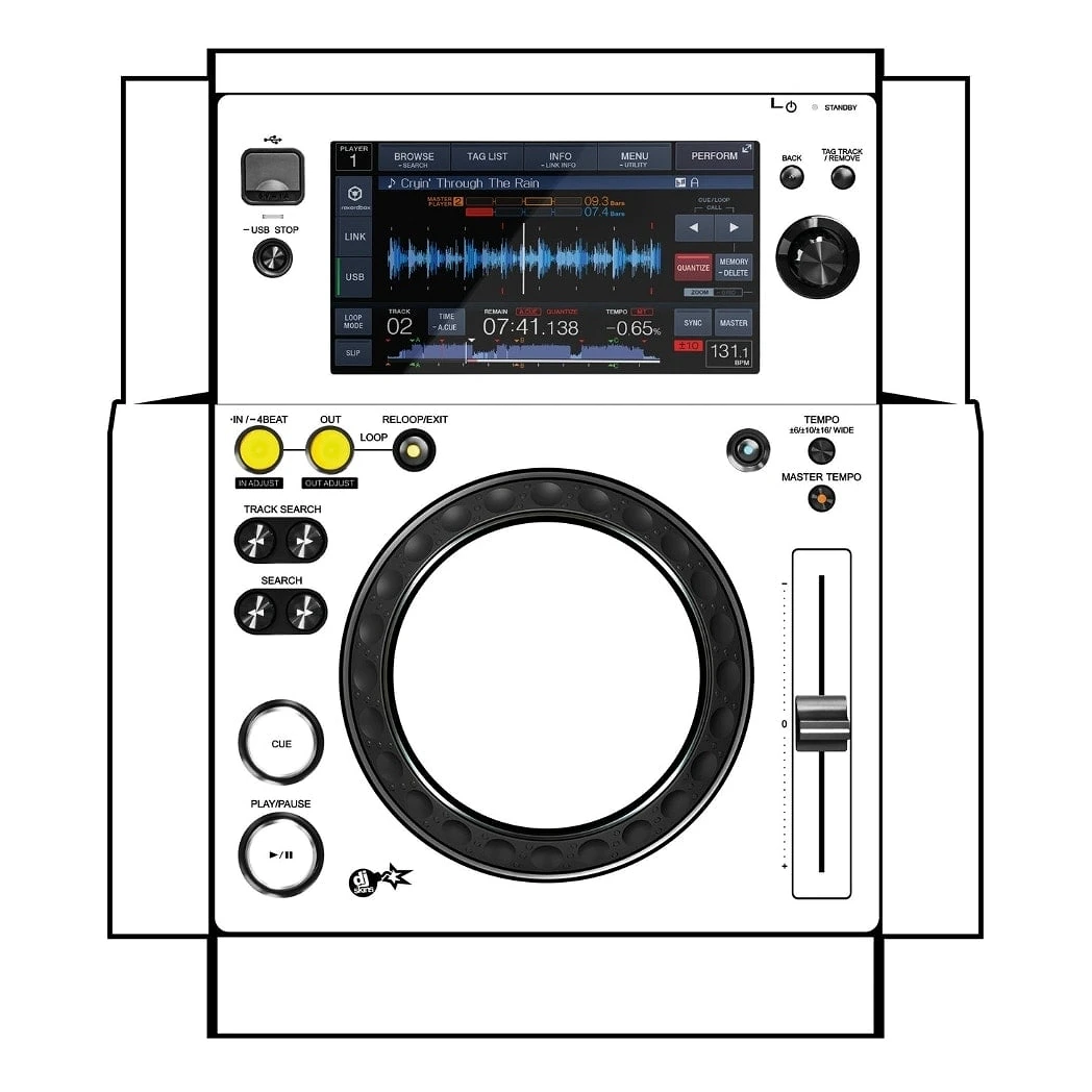 DJ Skins Pioneer DJ XDJ-700 White Skin
