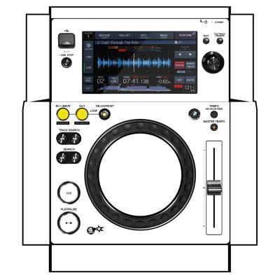 DJ Skins Pioneer DJ XDJ-700 White Skin