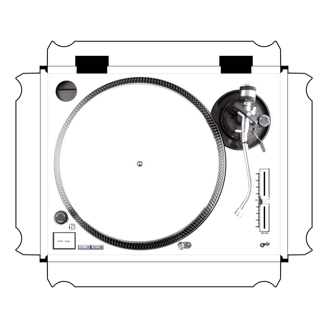 DJ Skins Technics 1200 / 1210 MK2 White Skin
