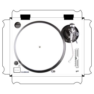 DJ Skins Technics 1200 / 1210 MK2 White Skin