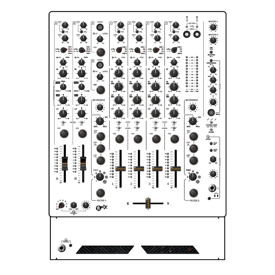 DJ Skins Allen & Heath XONE 96 White Skin