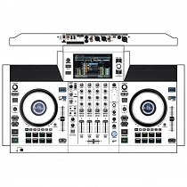 DJ Skins Denon DJ SC Live 4 White Skin