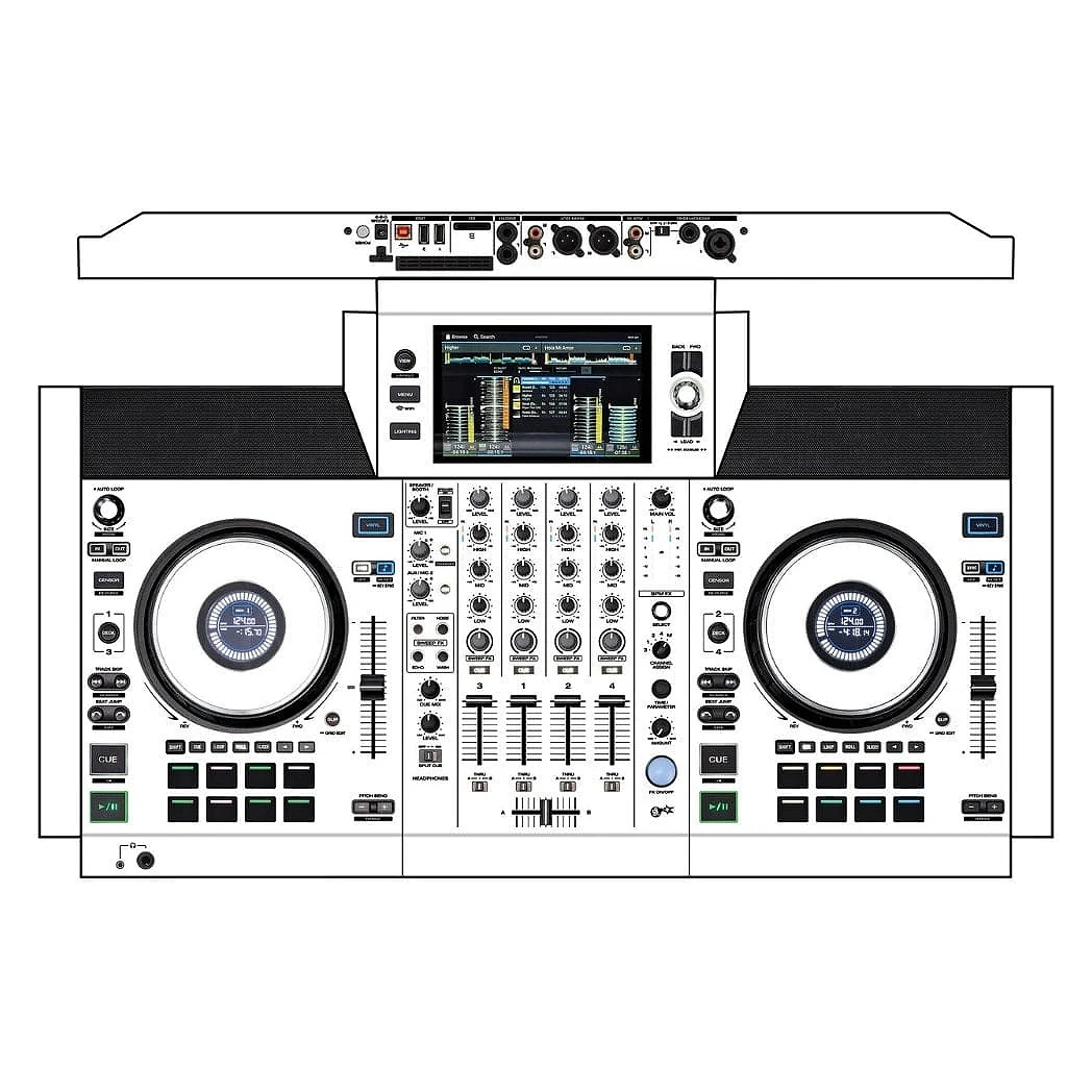 DJ Skins Denon DJ SC Live 4 White Skin