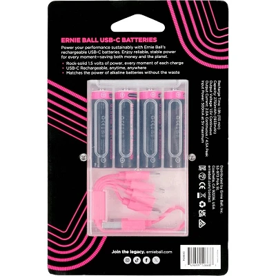 Ernie Ball Batería AA USB-C Recargable