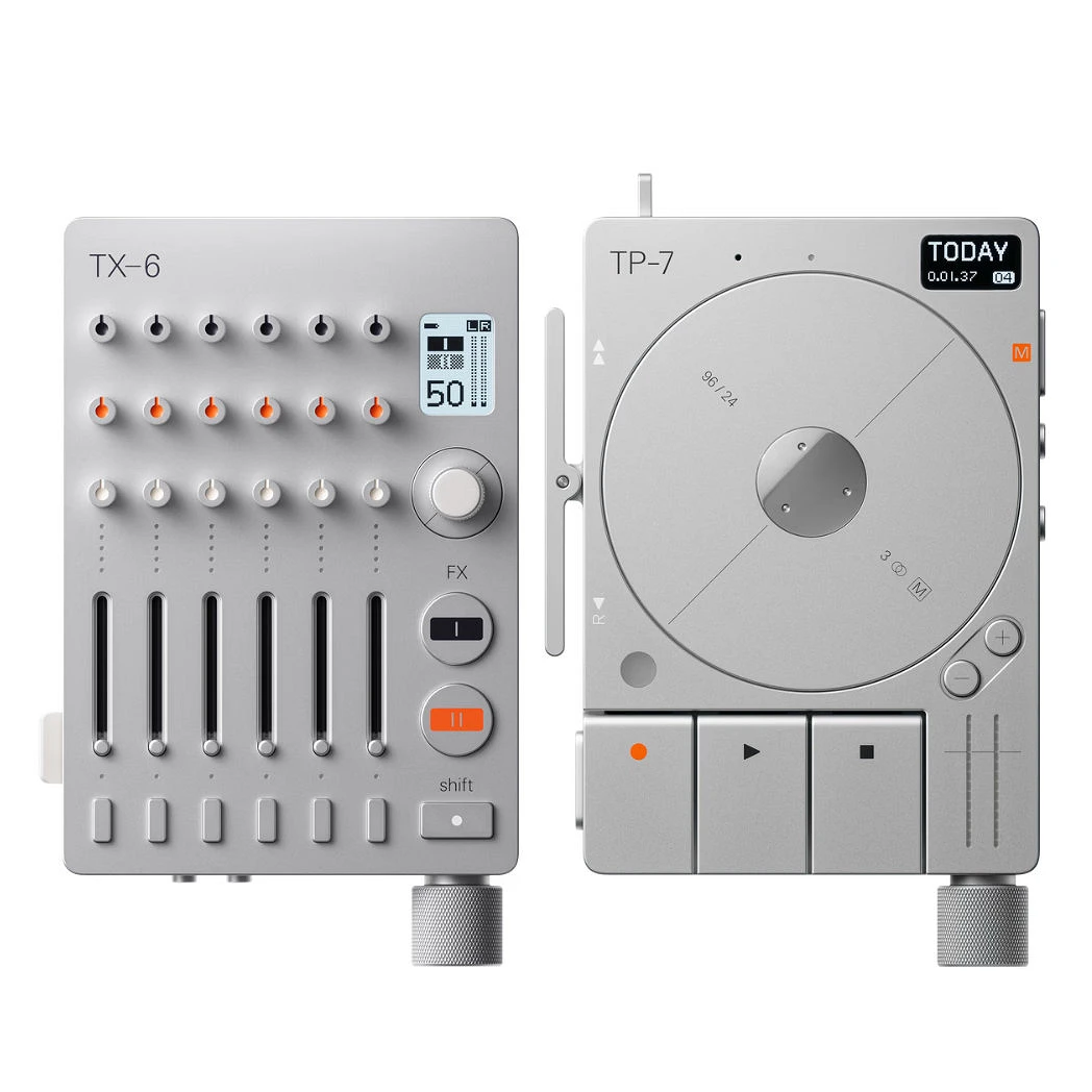 Teenage Engineering TX-6 Field Mixer + TP-7 Field Recorder Silver Bundle