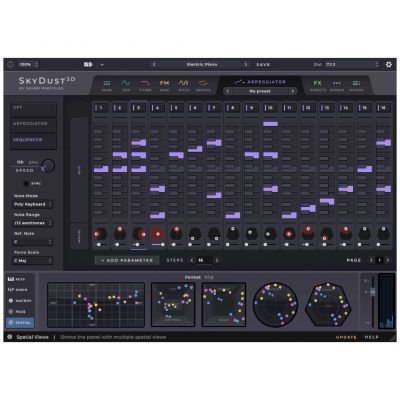 Sound Particles SkyDust 3D Immersive Synth Plug-In Arp