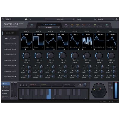 Sound Particles SkyDust 3D Immersive Synth Plug-In Oscillators