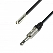 Adam Hall K4BYW0600 Alargador de auriculares Minijack a Jack 6m