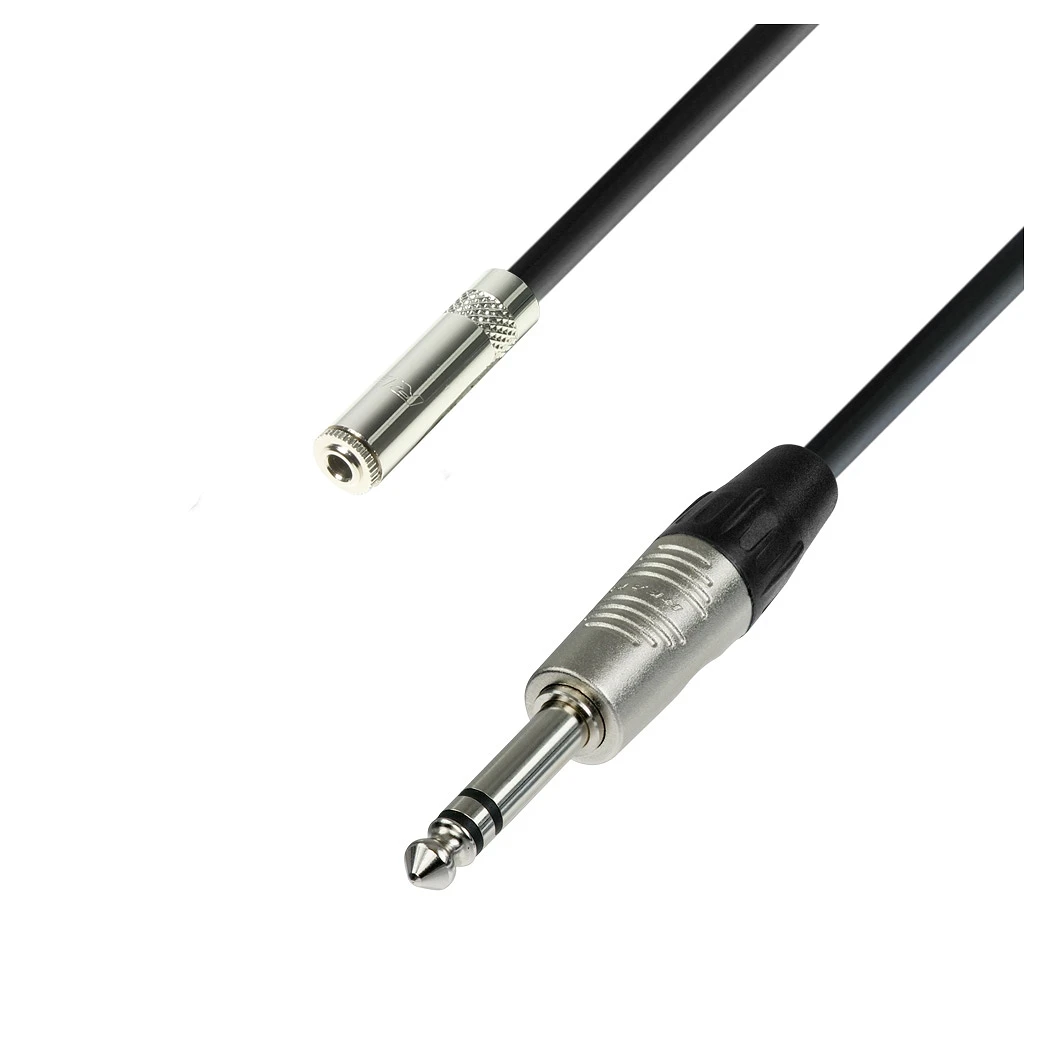 Adam Hall K4BYW0300 Alargador de auriculares Minijack a Jack 3m