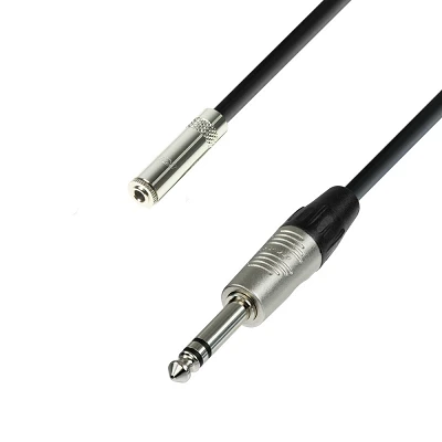 Adam Hall K4BYW0300 Alargador de auriculares Minijack a Jack 3m