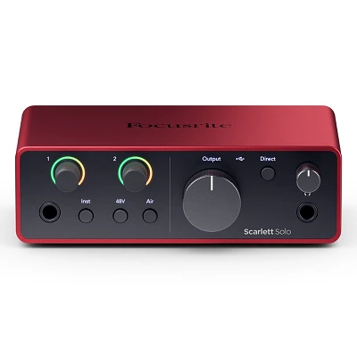 Focusrite Scarlett Solo 4th Gen Top