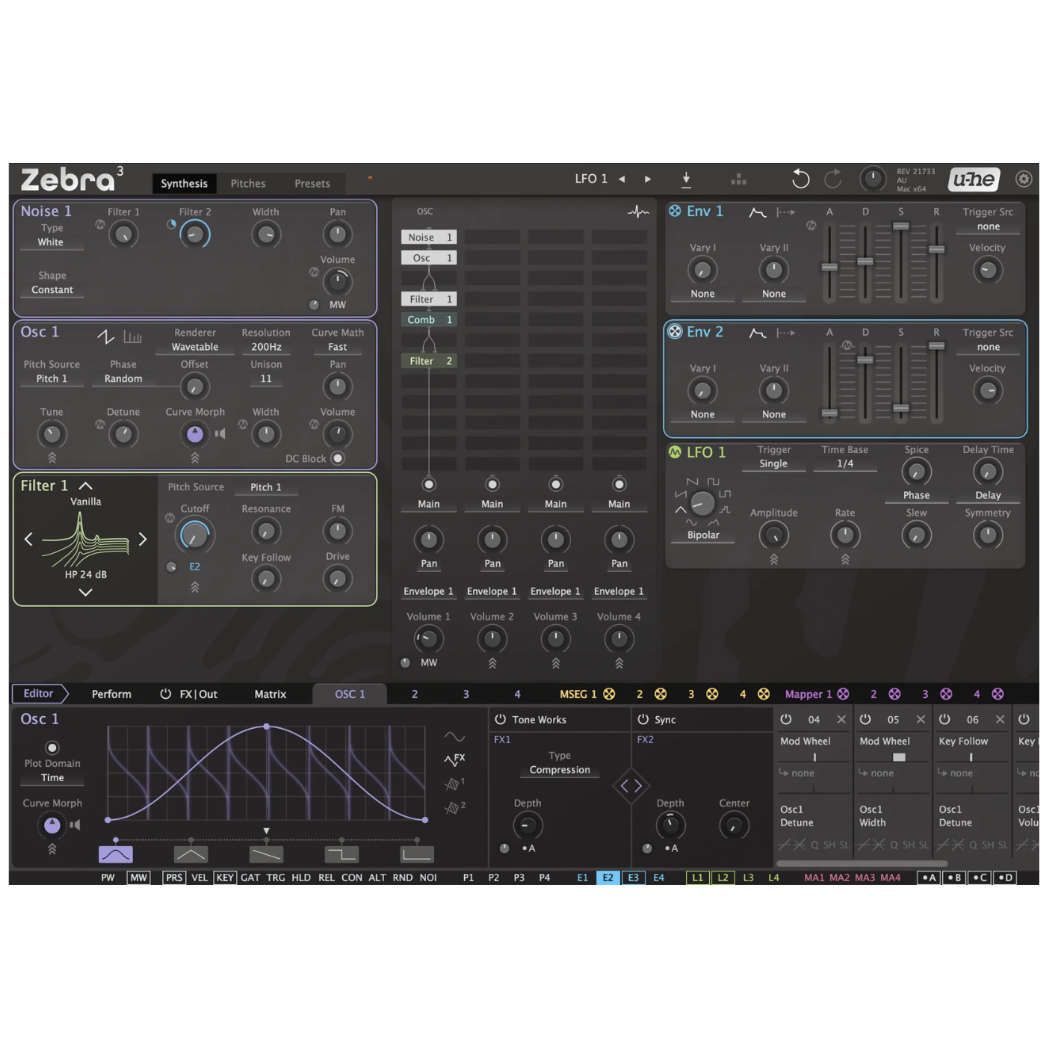 u-He Software Zebra 3