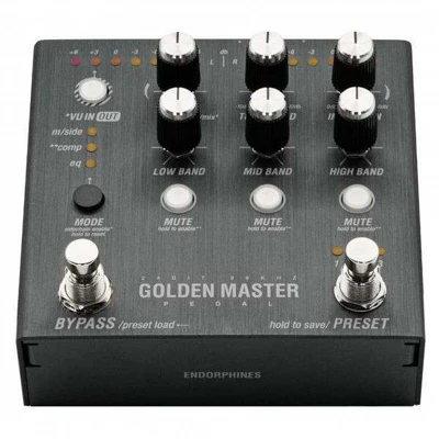Endorphin.es Golden Master Pedal Black top angle