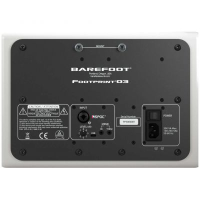 Barefoot Sound Footprint03 Linear White Rear