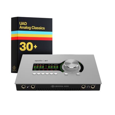 Universal Audio Apollo x4 with UAD Analog Classics + Cable