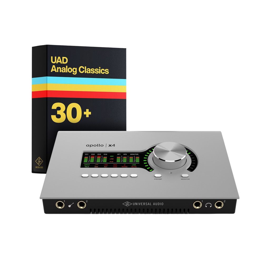 Universal Audio Apollo x4 with UAD Analog Classics + Cable