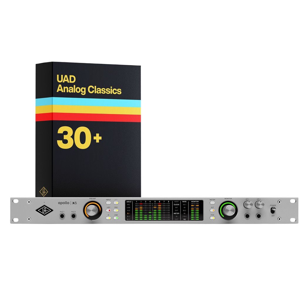 Universal Audio Apollo x6 with UAD Analog Classics + Cable Thunderbolt