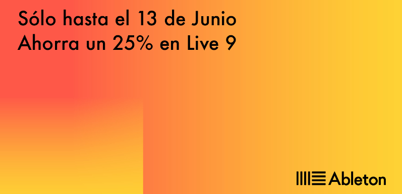 Ahorra un 25% en Ableton Live 9