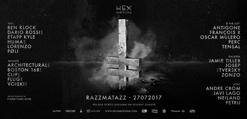 HEX en Razzmatazz Barcelona