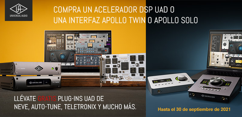 Promo UAD Satellite y Apollo Desktop de Universal Audio