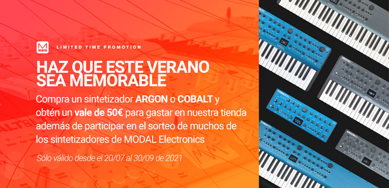 Promoción de Modal : Vale de 50 € al comprar Argon o Cobalt